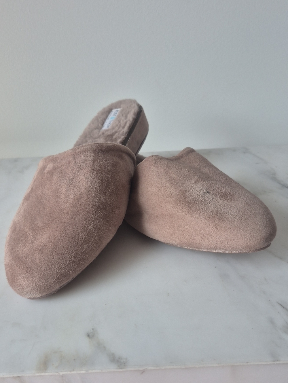 Cozy Taupe Slip-On Women's Slippers